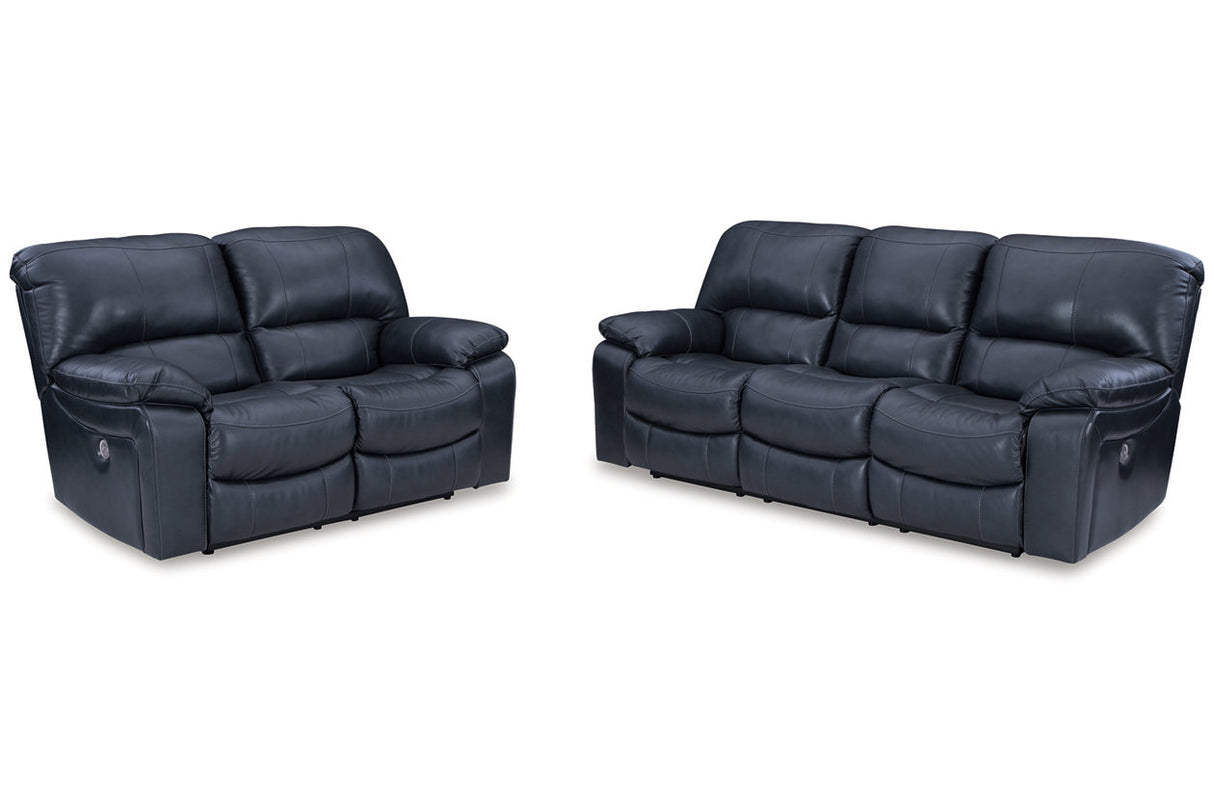 Leesworth  Power Reclining Sofa, Loveseat and Recliner -  Ashley - Luna Furniture