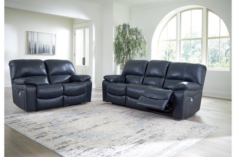 Leesworth Ocean Power Reclining Living Room Set -  Ashley - Luna Furniture