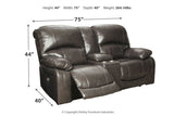 Hallstrung Gray Power Reclining Living Room Set from Ashley - Luna Furniture