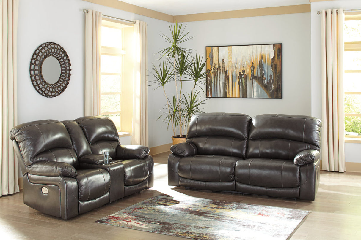 Hallstrung Gray Power Reclining Living Room Set from Ashley - Luna Furniture