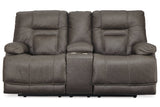 Wurstrow Smoke Power Reclining Sofa, Loveseat and Recliner -  Ashley - Luna Furniture