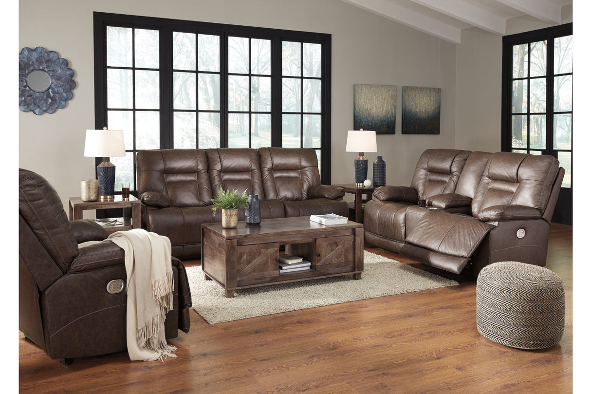 Wurstrow  Power Reclining Sofa, Loveseat and Recliner -  Ashley - Luna Furniture