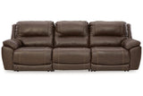 Dunleith Chocolate 3-Piece Power Reclining Sofa -  Ashley - Luna Furniture