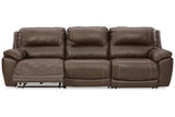 Dunleith Chocolate 3-Piece Power Reclining Sofa -  Ashley - Luna Furniture