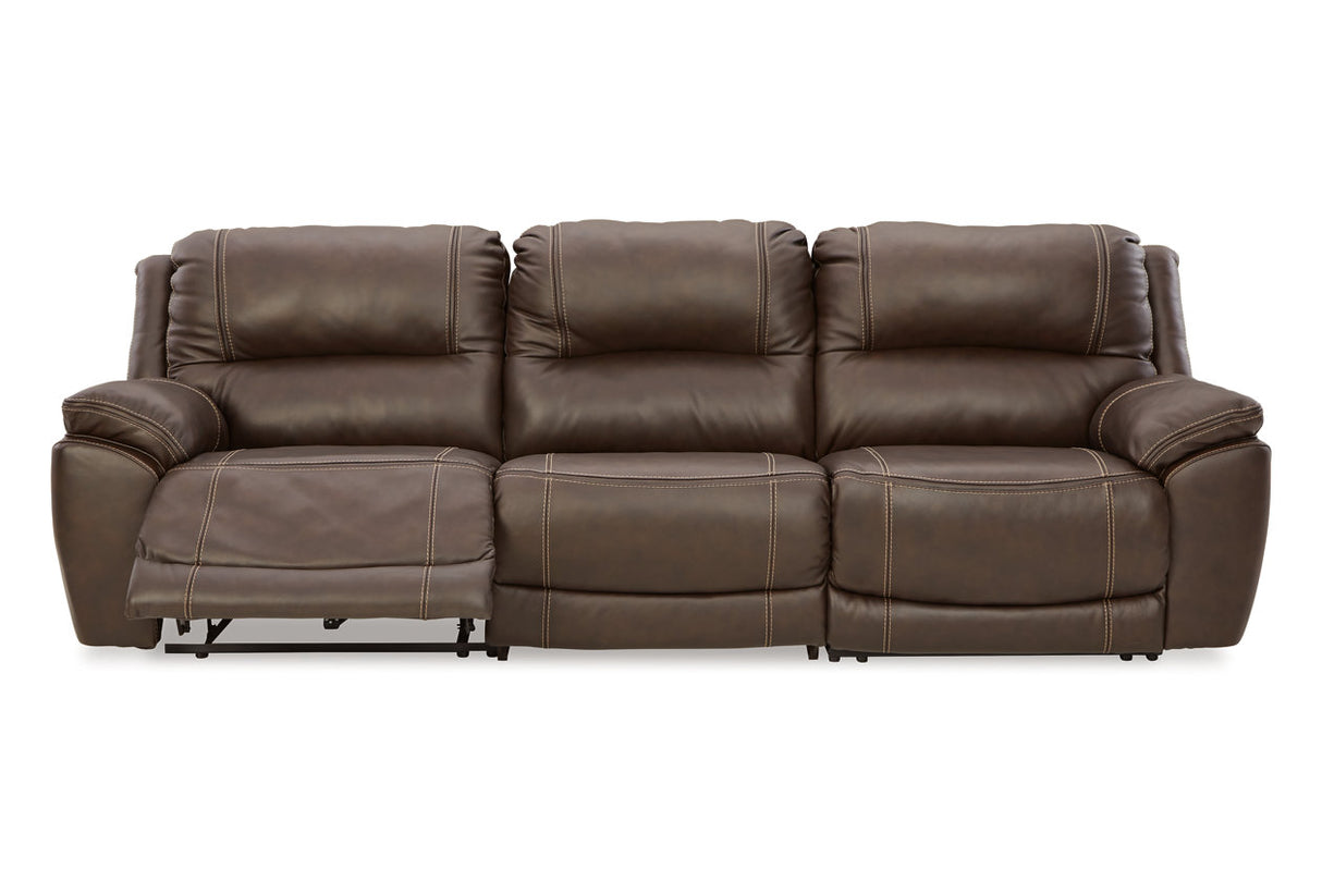 Dunleith Chocolate 3-Piece Power Reclining Sofa -  Ashley - Luna Furniture