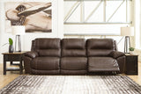 Dunleith Chocolate 3-Piece Power Reclining Sofa -  Ashley - Luna Furniture