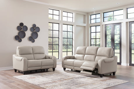 Mercomatic  Power Reclining Sofa and Loveseat -  Ashley - Luna Furniture
