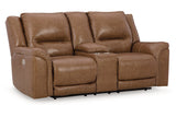 Trasimeno Caramel Power Reclining Sofa and Loveseat -  Ashley - Luna Furniture