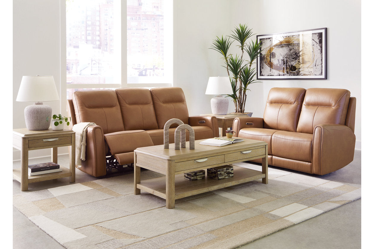 Tryanny Butterscotch Power Reclining Living Room Set from Ashley - Luna Furniture