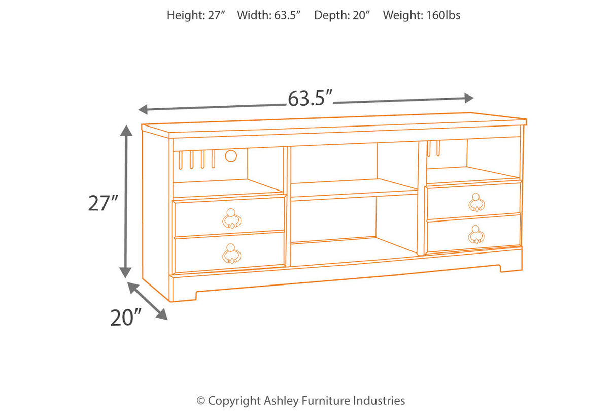 Willowton Whitewash 3-Piece Entertainment Center -  Ashley - Luna Furniture