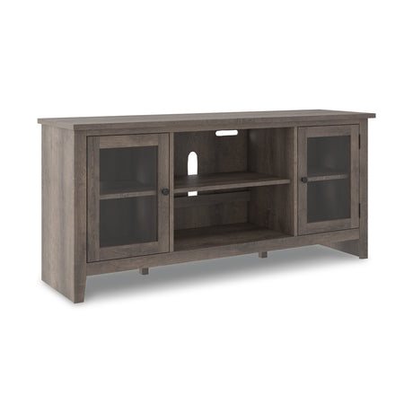 Arlenbry Gray 60" TV Stand with Electric Fireplace -  Ashley - Luna Furniture