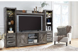 Wynnlow Gray 4-Piece Entertainment Center -  Ashley - Luna Furniture