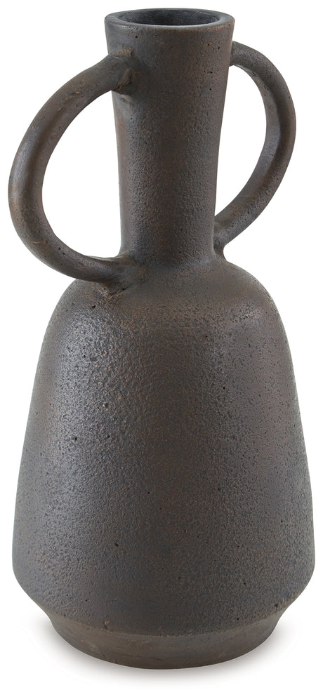 Aadeen Distressed Brown Vase - A2000674