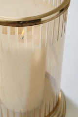 Aavinson Amber/Gold Finish Candle Holder - A2000688