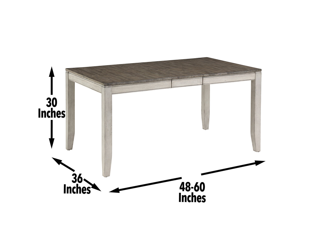 Abacus 48-60 inch Dining Table w/12″ Butterfly Leaf from Steve Silver - Luna Furniture