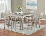 Abacus 5-Piece Counter Dining Set(Counter Table & 4 Counter Chairs) from Steve Silver - Luna Furniture