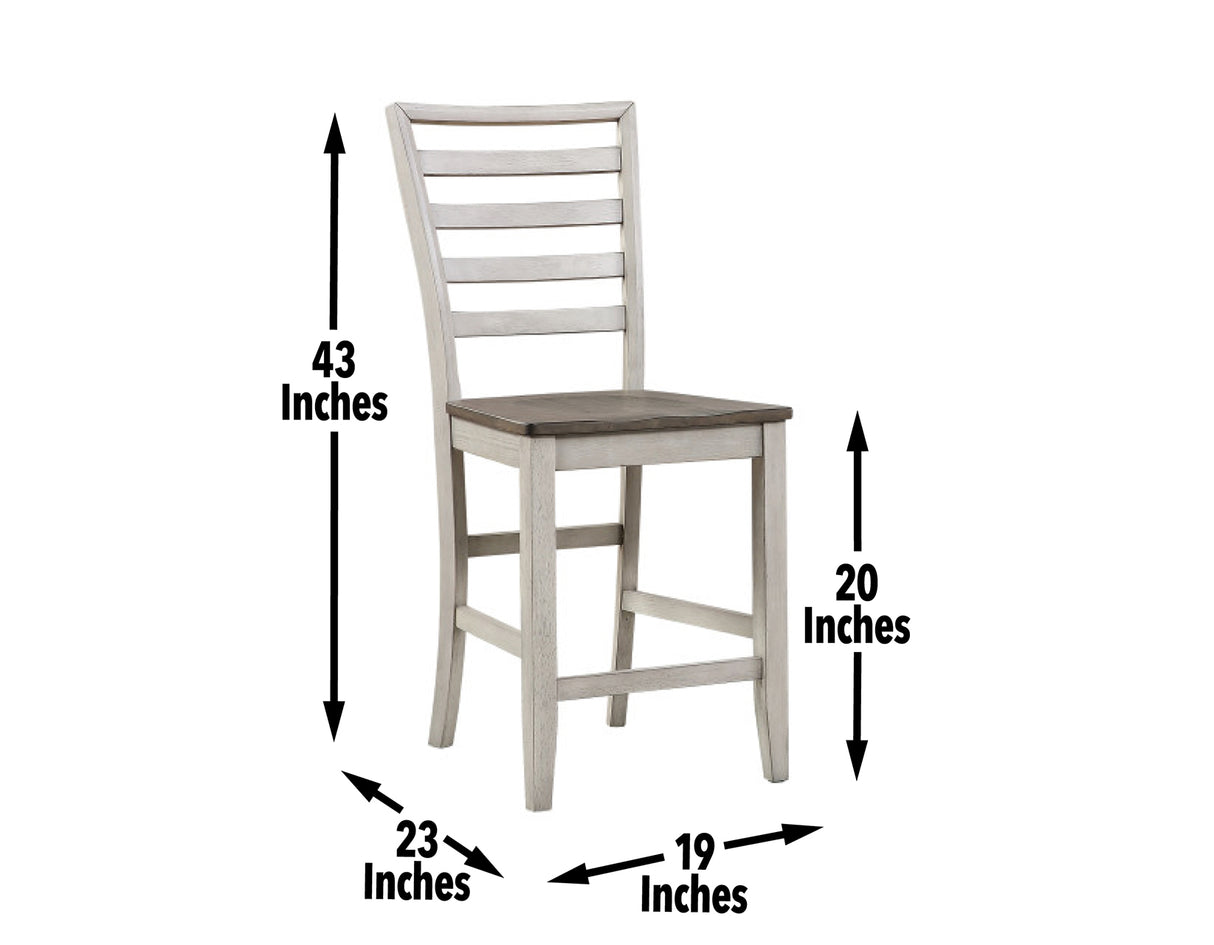 Abacus 5-Piece Counter Drop-Leaf Dining Set(Table & 4 Chairs) from Steve Silver - Luna Furniture