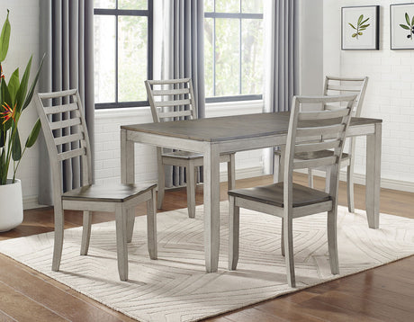 Abacus 5-Piece Dining Set(Table & 4 Side Chairs) from Steve Silver - Luna Furniture