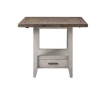 Abacus 59-inch Round Drop-leaf Storage Table from Steve Silver - Luna Furniture