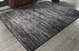 Abageal Black/White Medium Rug from Ashley - Luna Furniture