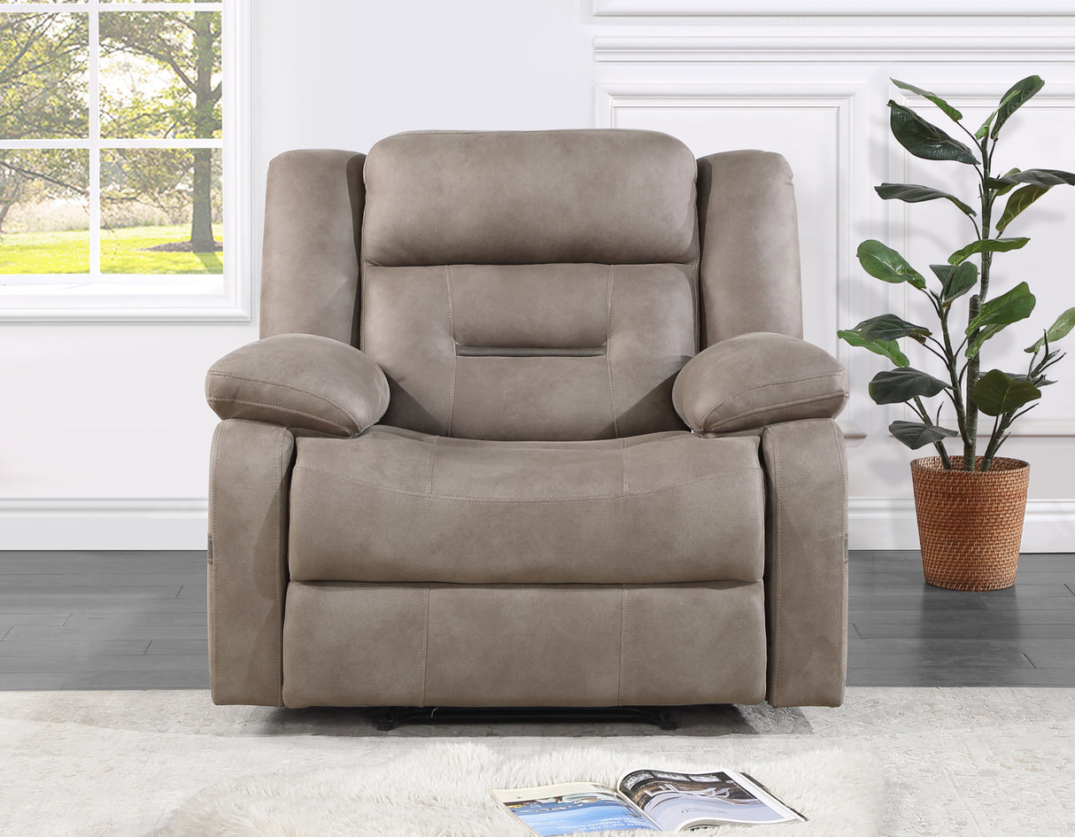 Abilene Manual Recliner, Tan - ABE900CN