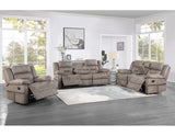 Abilene Manual Reclining Console Loveseat, Tan - ABE900CLN