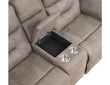 Abilene Manual Reclining Console Loveseat, Tan - ABE900CLN