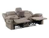 Abilene Manual Reclining Console Loveseat, Tan - ABE900CLN