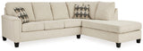 Abinger 2-Piece Sectional with Ottoman in Natural - PKG008215