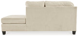 Abinger 2-Piece Sectional with Ottoman in Natural - PKG008215