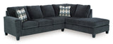 Abinger 2-Piece Sectional with Ottoman in Smoke - PKG008222