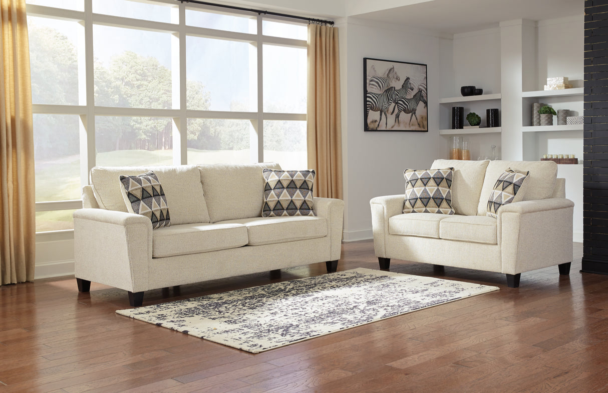 Abinger Sofa and Loveseat in Natural - PKG007344