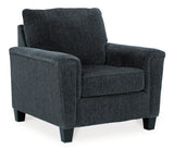 Abinger Sofa, Loveseat, Chair and Ottoman in Smoke - PKG008220