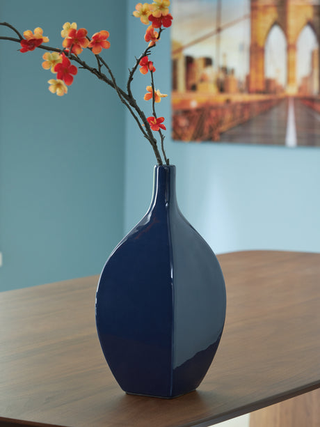 Abtinson Navy Vase from Ashley - Luna Furniture