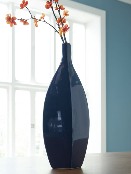 Abtinson Navy Vase from Ashley - Luna Furniture