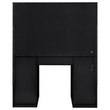 Acena 7-drawer Vanity Set with Lighting Black High Gloss - 931144