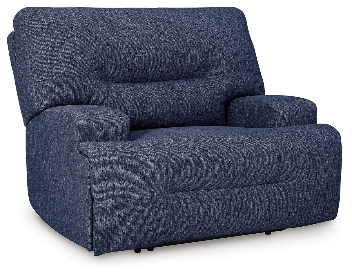 Acklen Place Navy Oversized Power Recliner - 9360782