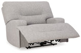 Acklen Place Pewter Oversized Power Recliner - 9360582