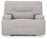 Acklen Place Pewter Oversized Power Recliner - 9360582