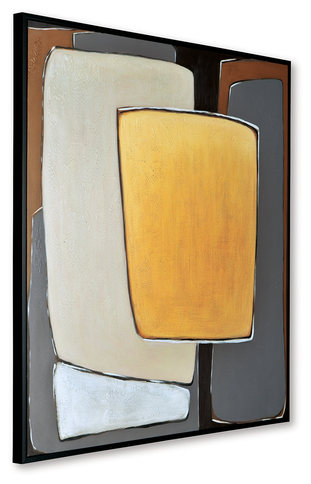 Actman Cream/Brown/Gray Wall Art - A8000428