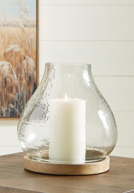 Adalisen Clear/Brown Candle Holder - A2000679