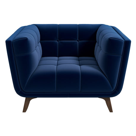 Addison Lounge Chair(Dark Blue Velvet) - LCH00300901