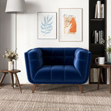 Addison Lounge Chair(Dark Blue Velvet) - LCH00300901