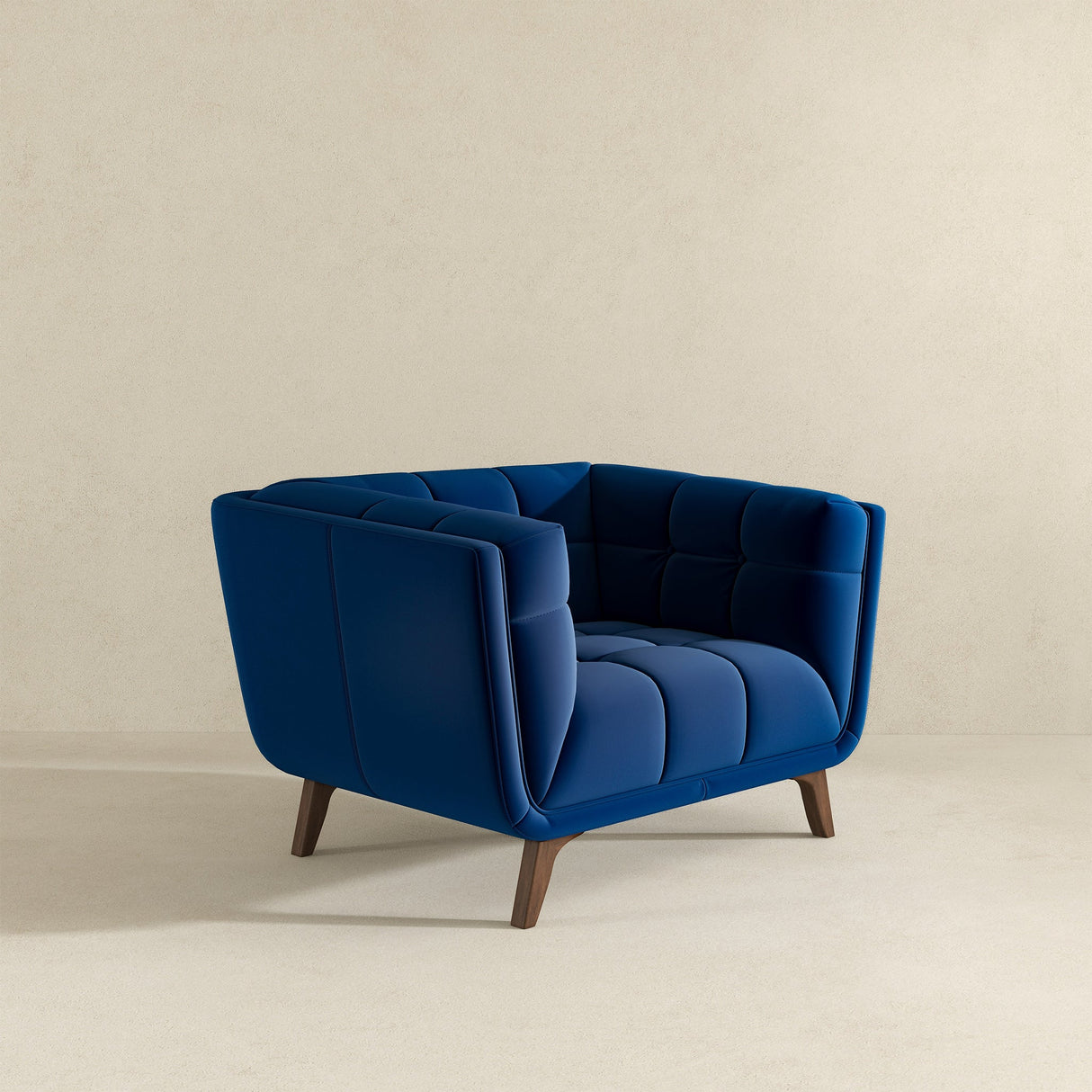 Addison Lounge Chair(Dark Blue Velvet) - LCH00300901