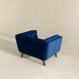 Addison Lounge Chair(Dark Blue Velvet) - LCH00300901