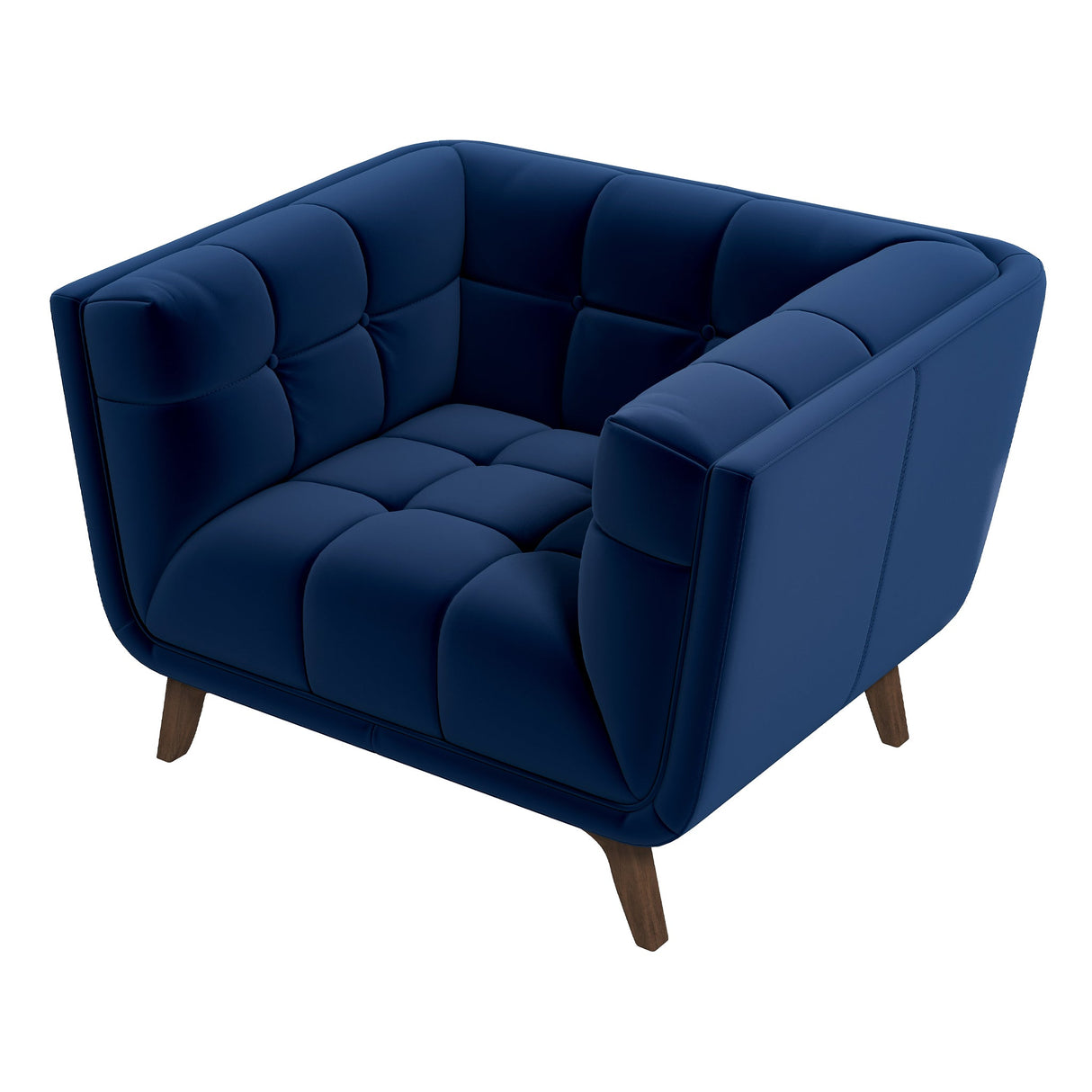 Addison Lounge Chair(Dark Blue Velvet) - LCH00300901