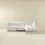 Addison Right Sectional Cream Boucle Sofa - SEC00303006