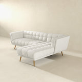 Addison Right Sectional Cream Boucle Sofa - SEC00303006