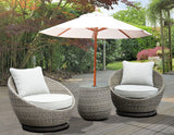 Adeline Patio 3-Pack(Round Side Table & 2 Swivel Accent Chairs) from Steve Silver - Luna Furniture