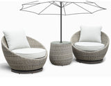 Adeline Patio 3-Pack(Round Side Table & 2 Swivel Accent Chairs) from Steve Silver - Luna Furniture